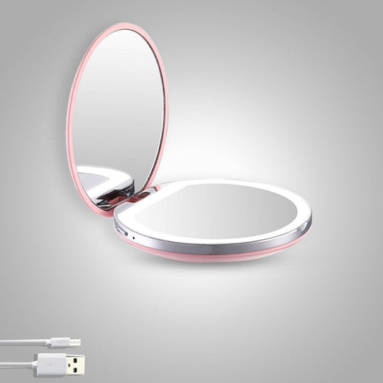 Tragbarer LED-Spiegel mit integrierter Beleuchtung 0