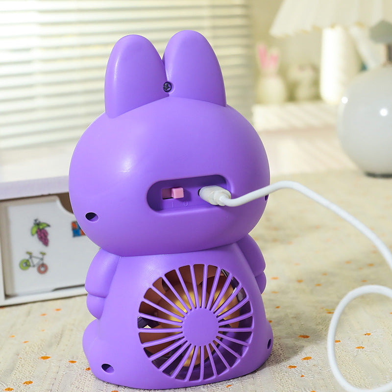 Tragbarer Mini Ventilator im Tierdesign – USB Mini Ventilator für Damen, Leicht und Kompakt 3