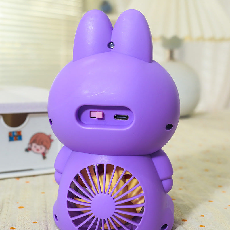 Tragbarer Mini Ventilator im Tierdesign – USB Mini Ventilator für Damen, Leicht und Kompakt 4