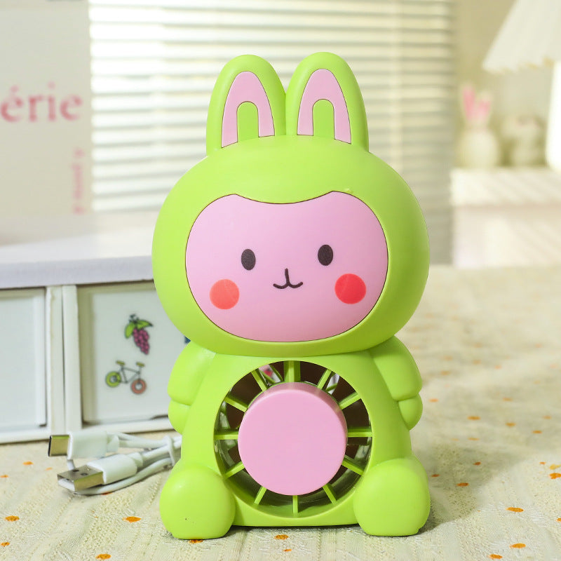 Tragbarer Mini Ventilator im Tierdesign – USB Mini Ventilator für Damen, Leicht und Kompakt 6