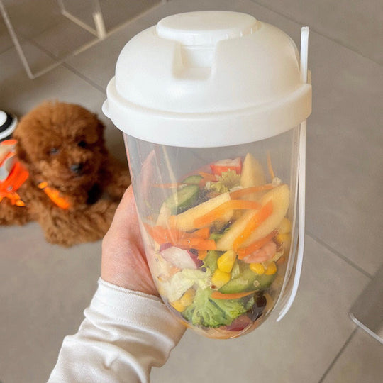 Tragbarer Salatbehälter 1000 ml für Unterwegs 0