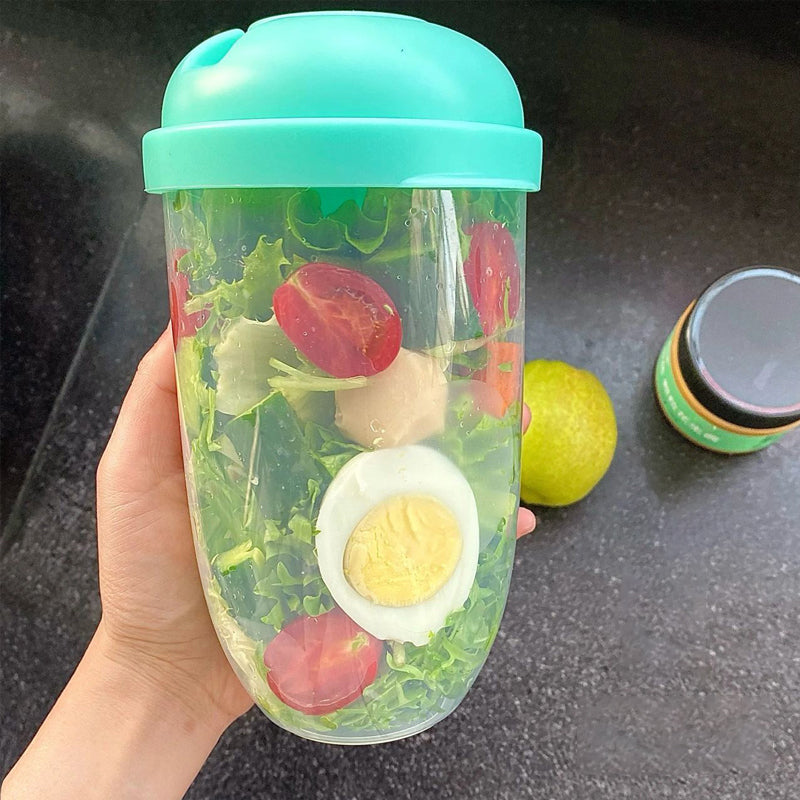 Tragbarer Salatbehälter 1000 ml für Unterwegs 10