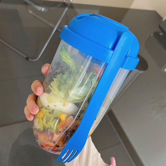 Tragbarer Salatbehälter 1000 ml für Unterwegs 11