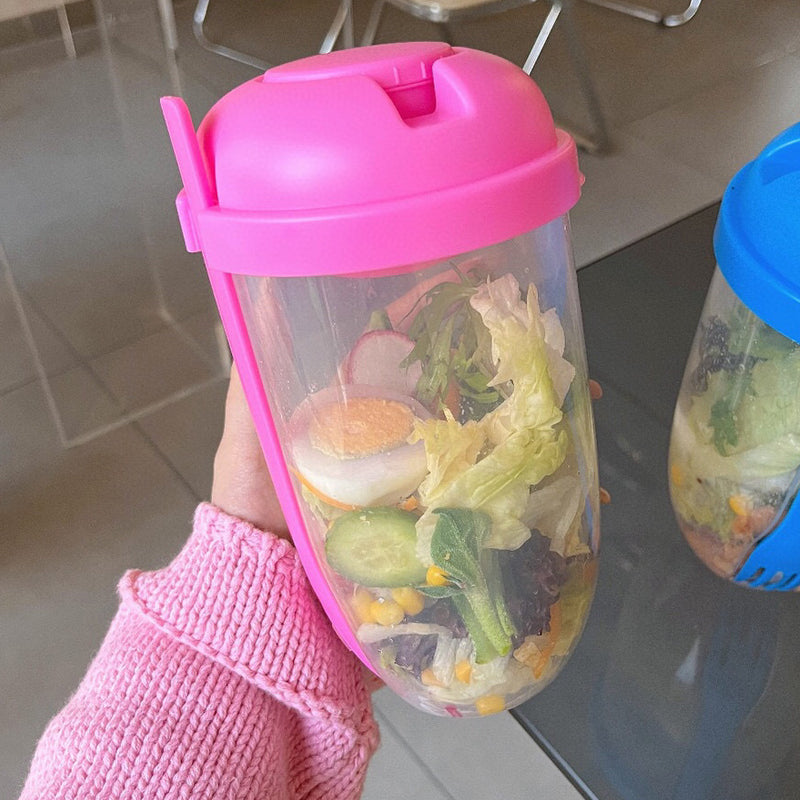 Tragbarer Salatbehälter 1000 ml für Unterwegs 9