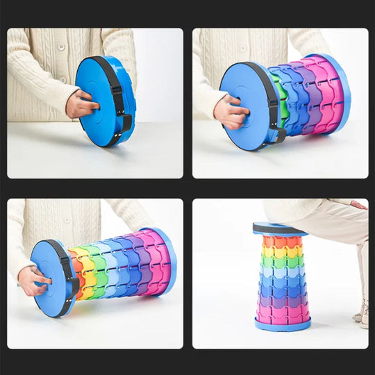 Tragbarer Teleskophocker für Outdoor-Aktivitäten 5