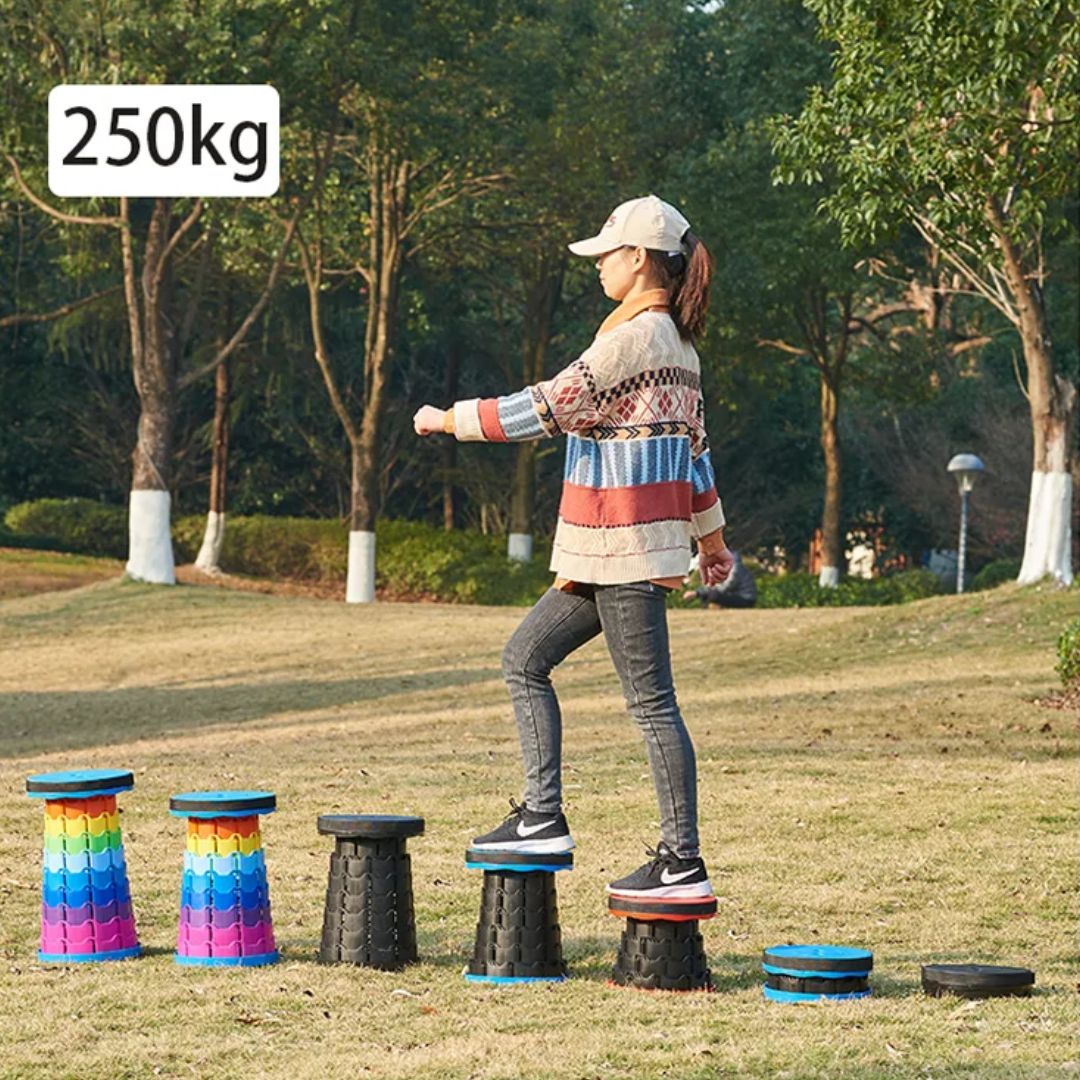 Tragbarer Teleskophocker für Outdoor-Aktivitäten 7