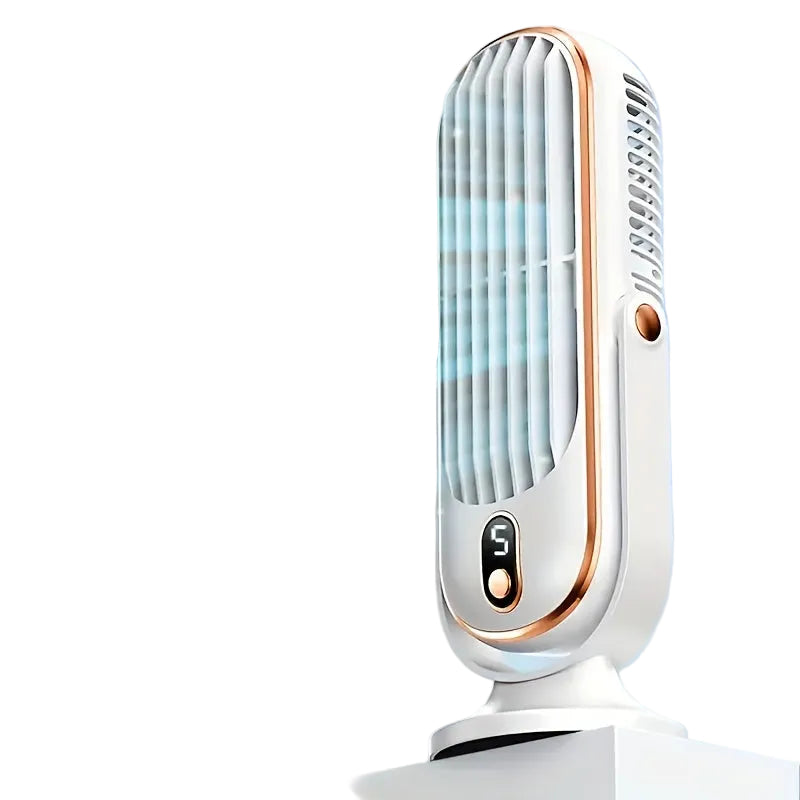 Tragbarer Tischventilator Leise mit Akku und 720° Drehung für Büro und Reisen 5