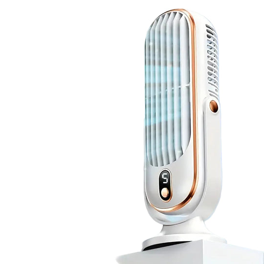 Tragbarer Tischventilator Leise mit Akku und 720° Drehung für Büro und Reisen 5