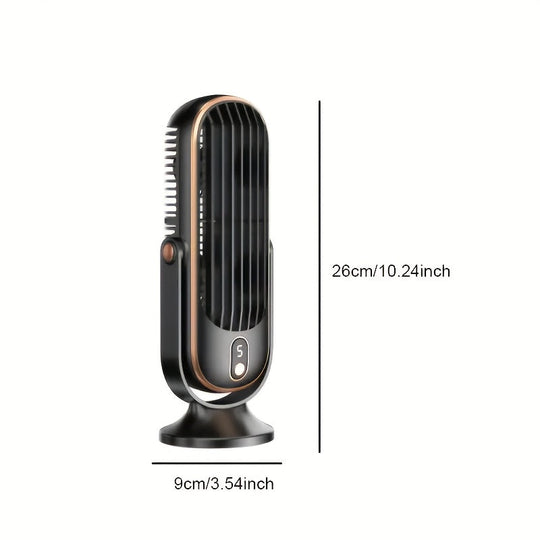 Tragbarer Tischventilator Leise mit Akku und 720° Drehung für Büro und Reisen 6