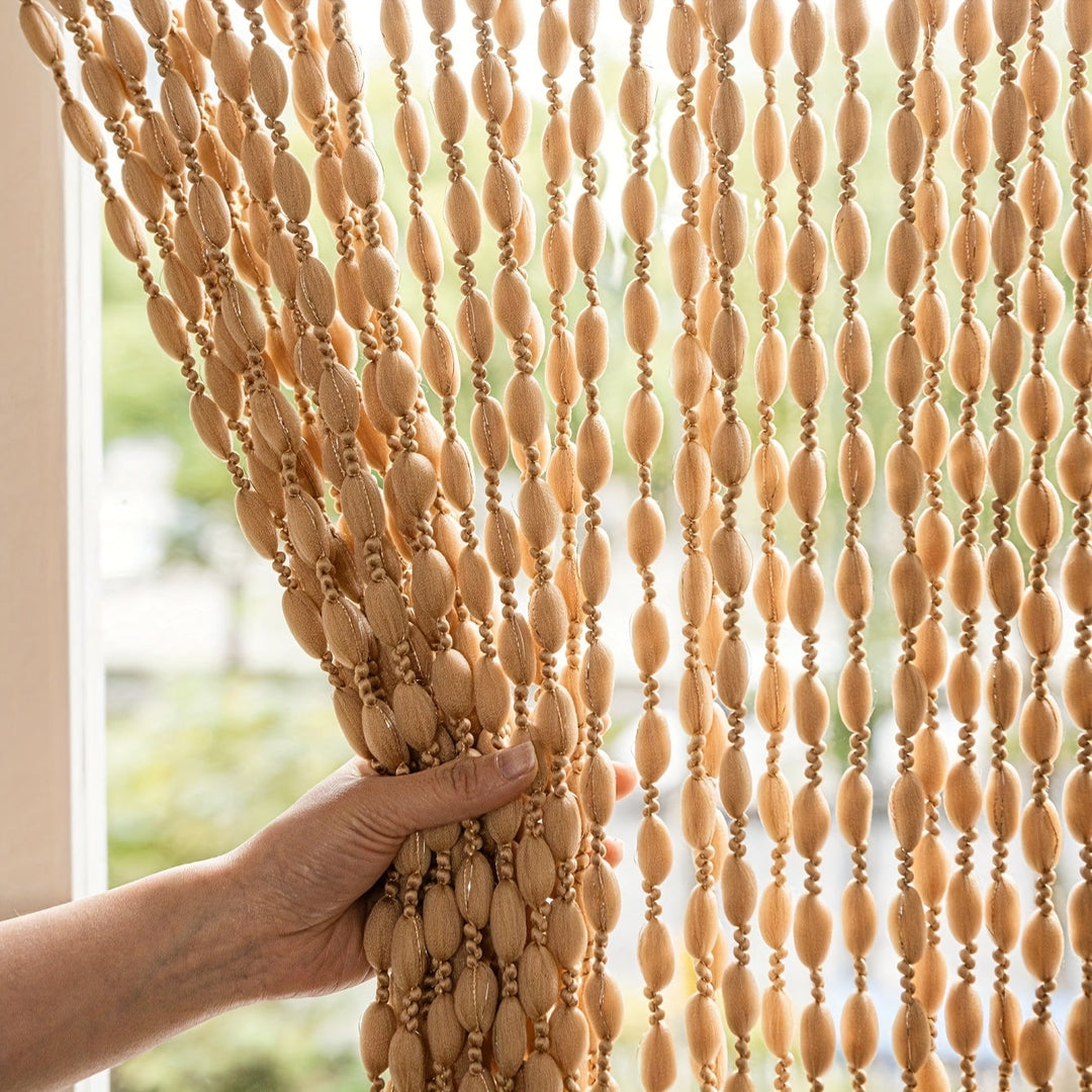 Türvorhang mit Perlen im Boho-Stil 1