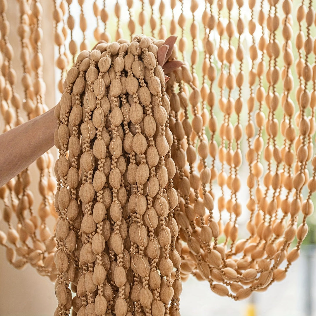 Türvorhang mit Perlen im Boho-Stil 2