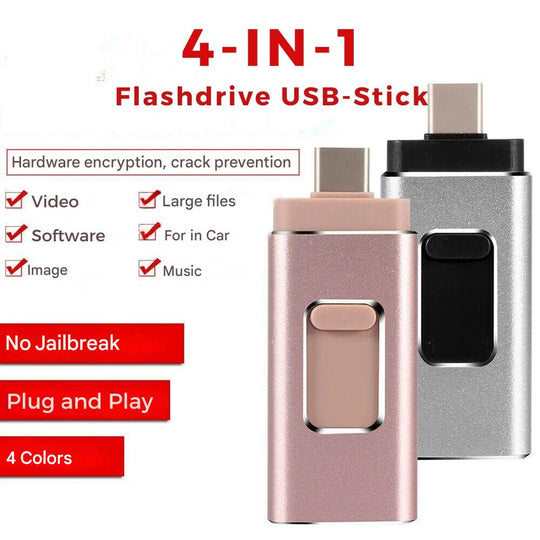 USB Stick 1TB 4-in-1 Kompatibel mit USB-C, iPhone, Android und Laptop 3