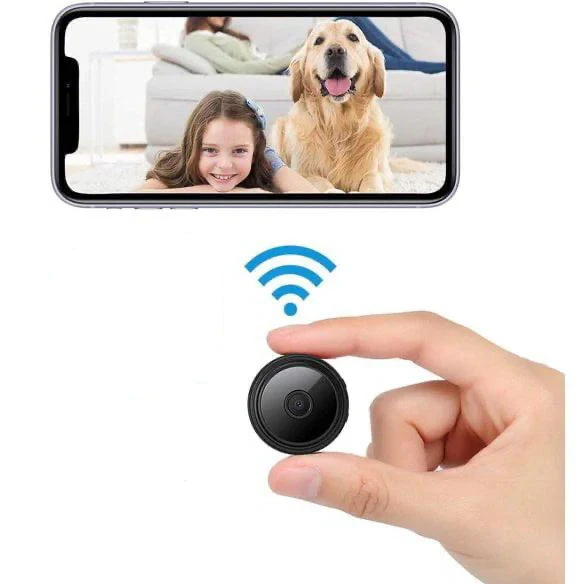 Überwachungskamera Außen mit Live Übertragung auf Handy – Kabellose WLAN Kamera mit 1080P HD Video und Nachtlicht 0