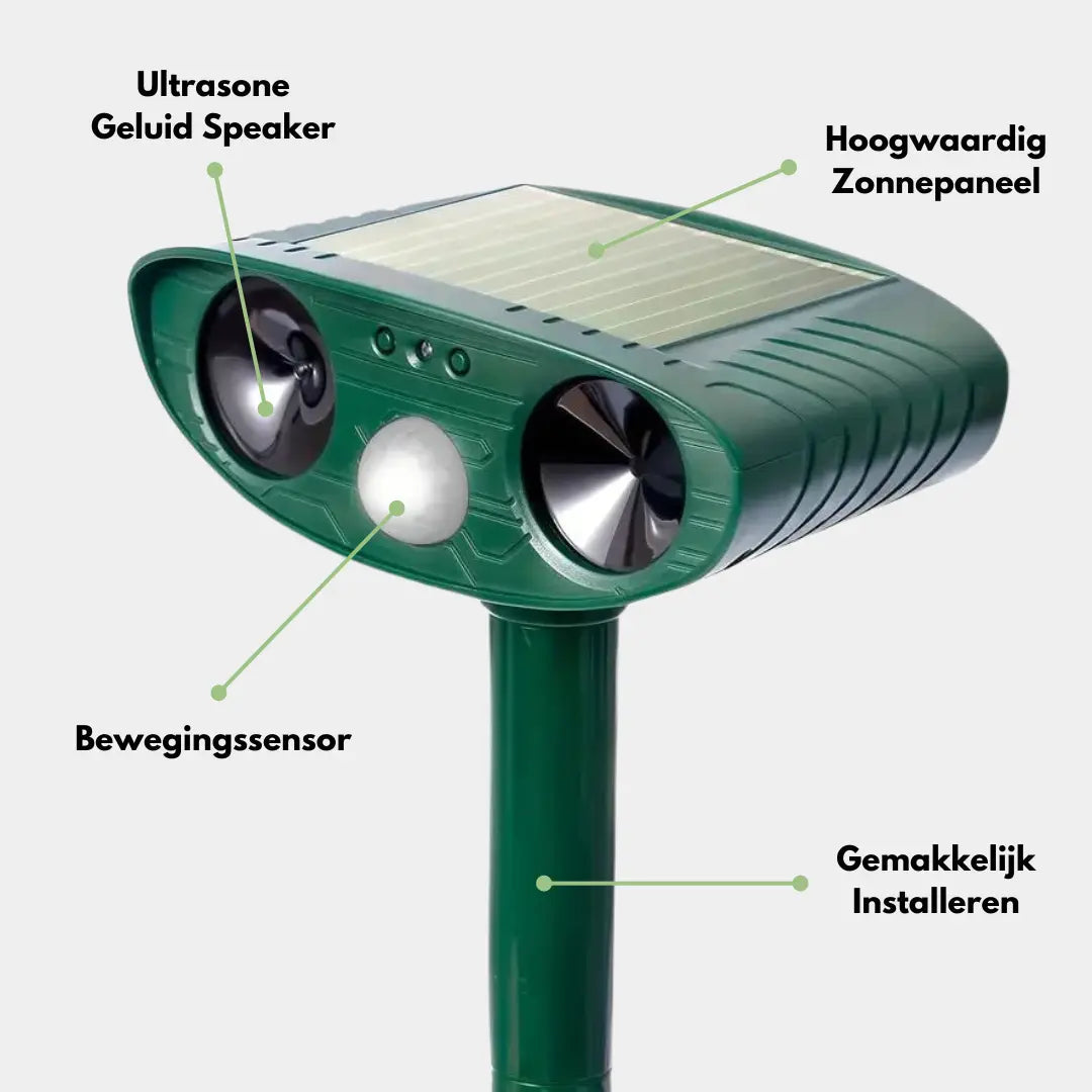 Ultraschall Katzenvertreiber Für Den Garten - Katzen Vertreiben Im Garten, Umweltfreundlich, Wasserbeständig 1