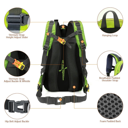 Unisex 40L Rucksack für Reisen und Outdoor-Aktivitäten 4