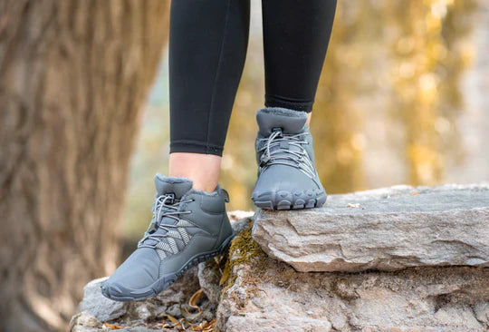 Unisex Barfußschuhe Thermo für Herbst und Winter - Rutschfeste Wanderschuhe mit Breiter Zehenbox 5