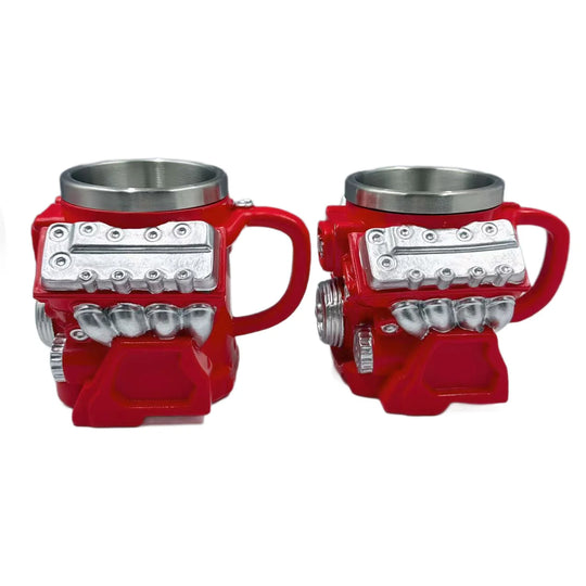 Unisex Becher mit V6-Motor Design 5