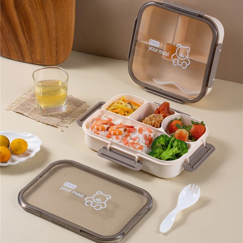 Unisex Bento-Box mit Fächern für vielseitige Essenszubereitung 0