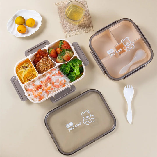 Unisex Bento-Box mit Fächern für vielseitige Essenszubereitung 1