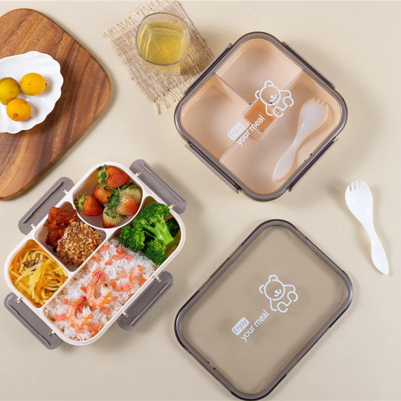 Unisex Bento-Box mit Fächern für vielseitige Essenszubereitung 2