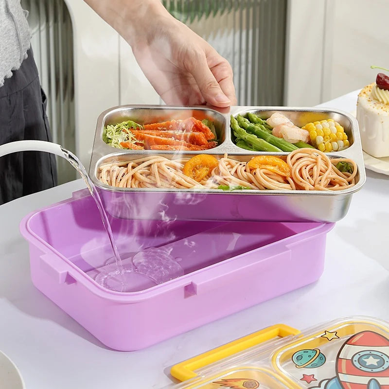 Unisex Bento-Lunchbox Cartoon-Design mit Fächern 1