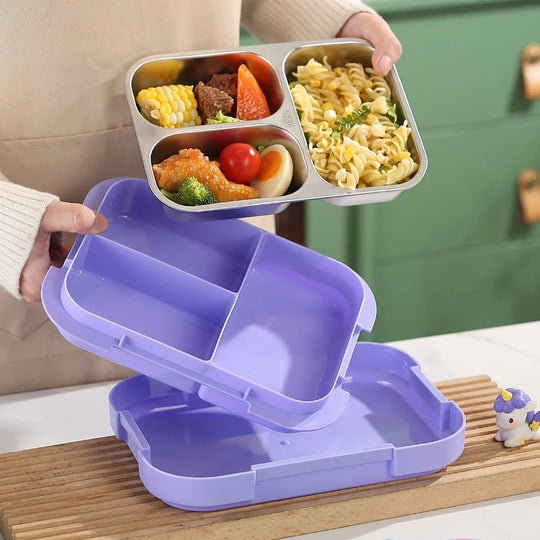 Unisex Bento-Lunchbox mit Sportmotiven und mehreren Fächern 3