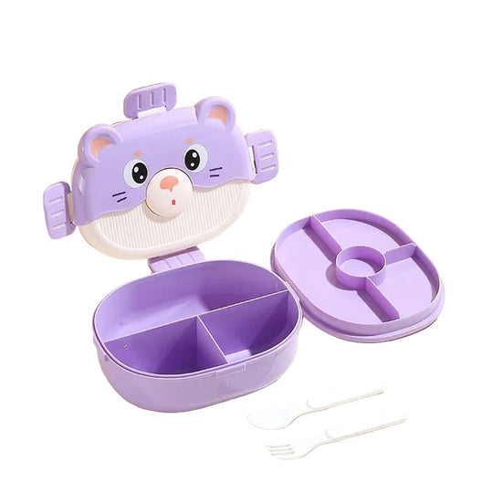 Unisex Bento-Lunchbox mit verspieltem Tierdesign 0