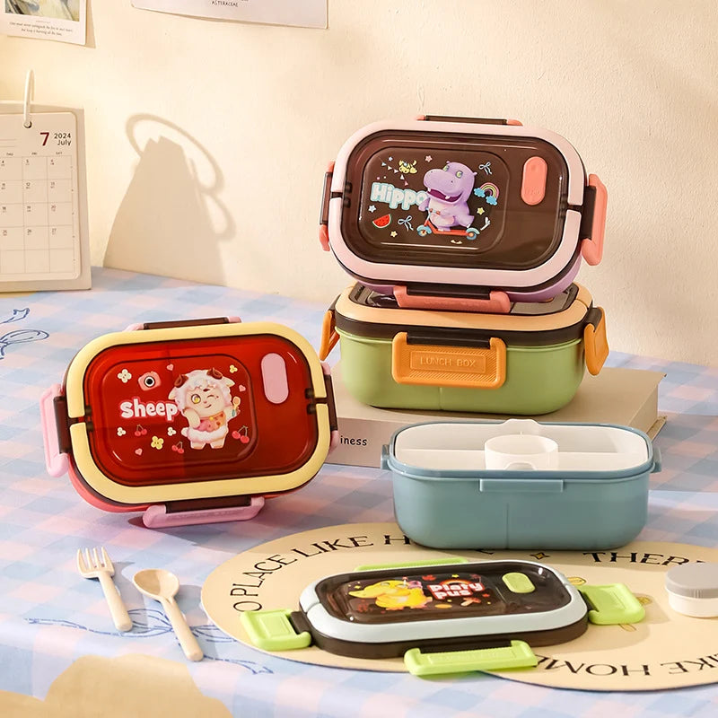 Unisex Bento-Lunchbox mit verspieltem Tierdesign 1