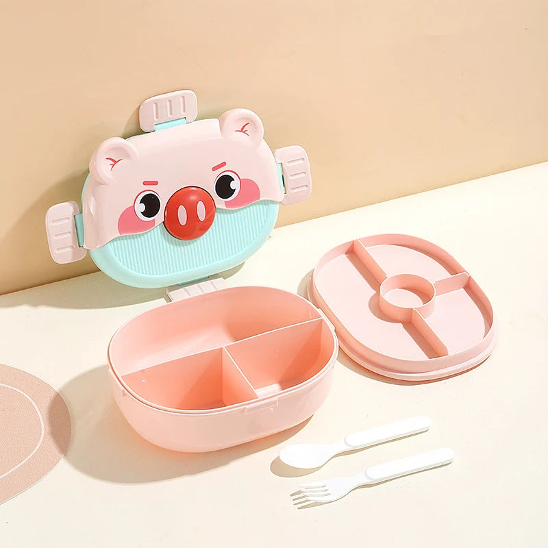 Unisex Bento-Lunchbox mit verspieltem Tierdesign 3