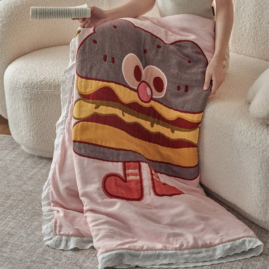 Unisex Bettwäsche Set Wendbar mit Cartoon-Motiv, Gesteppt und Pflegeleicht 2