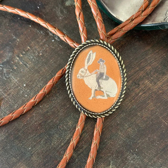 Unisex Bolo Krawatte Frosch Banjo Design 4