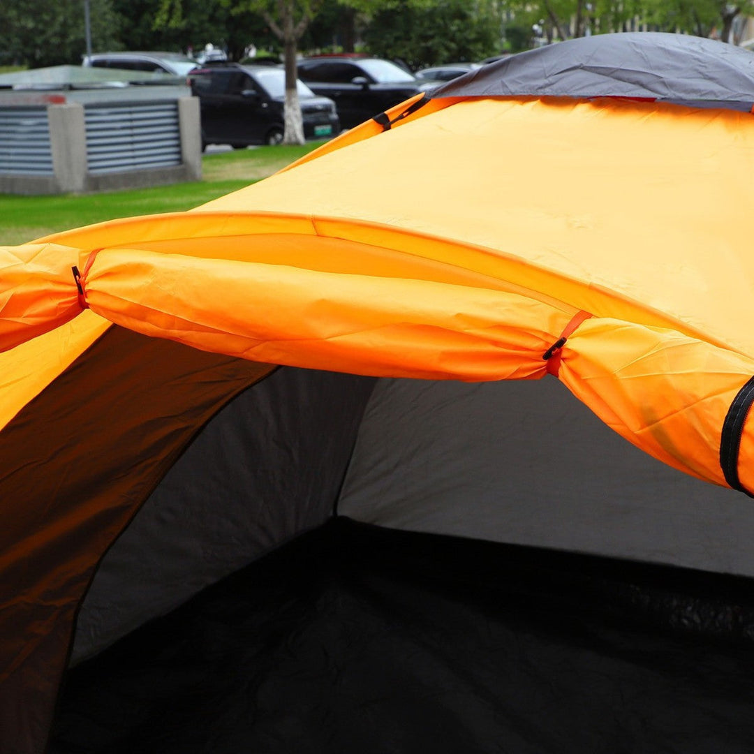 Unisex Campingzelt Groß Wetterfest für 3-4 Personen mit Stehhöhe und Praktischem Aufbau 5