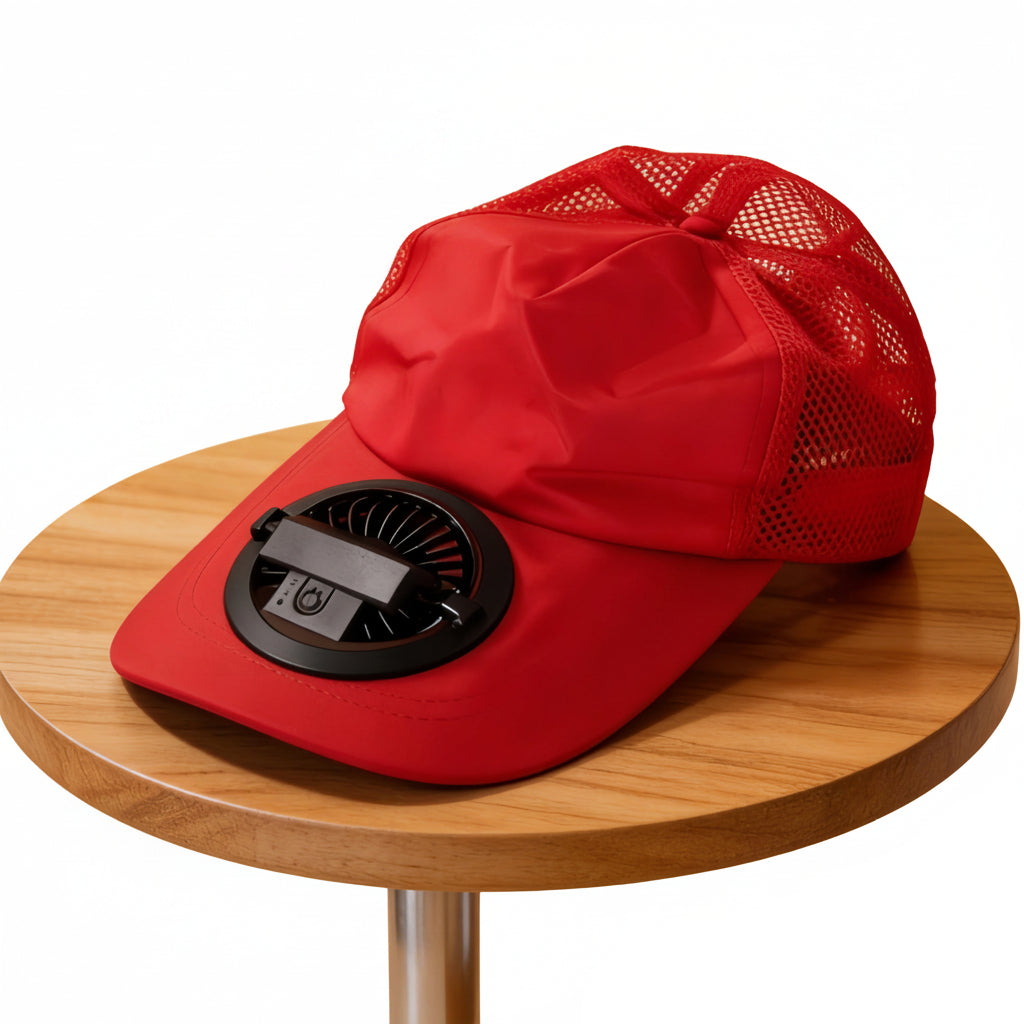 Unisex Cap mit integriertem Ventilator für Outdoor-Aktivitäten 0