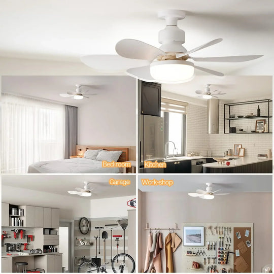 Unisex Deckenventilator mit Licht und Fernbedienung Kabellos 0