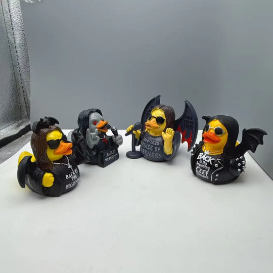 Unisex Gummiente mit Rocker-Design und Wippfunktion 4