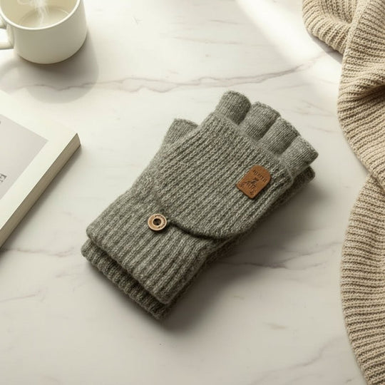 Unisex Halbfingerhandschuhe mit Touchscreen-Funktion für Winteraktivitäten 0