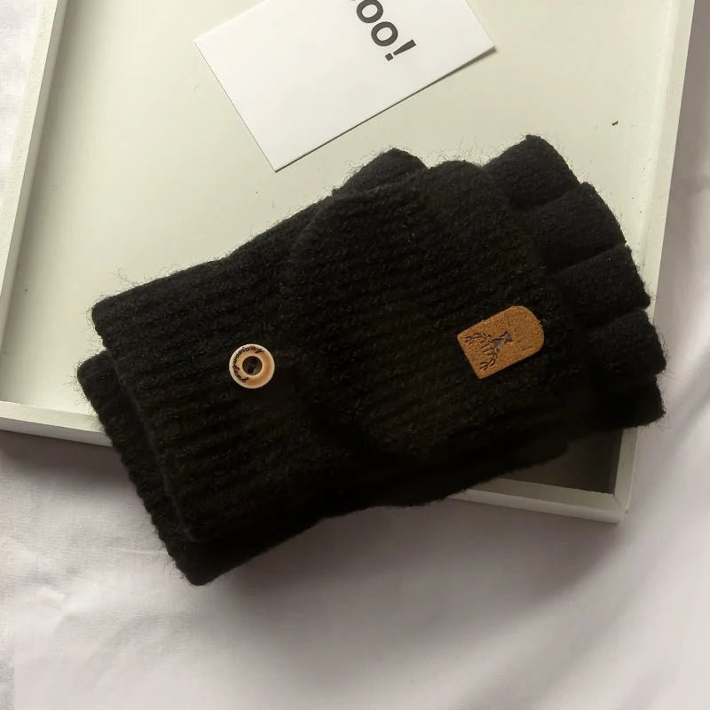 Unisex Halbfingerhandschuhe mit Touchscreen-Funktion für Winteraktivitäten 1