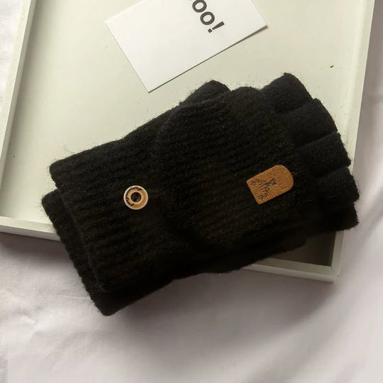 Unisex Halbfingerhandschuhe mit Touchscreen-Funktion für Winteraktivitäten 1