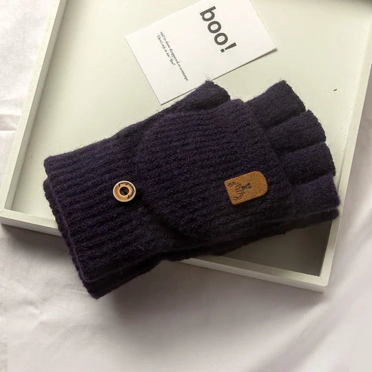 Unisex Halbfingerhandschuhe mit Touchscreen-Funktion für Winteraktivitäten 2