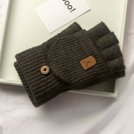 Unisex Halbfingerhandschuhe mit Touchscreen-Funktion für Winteraktivitäten 3