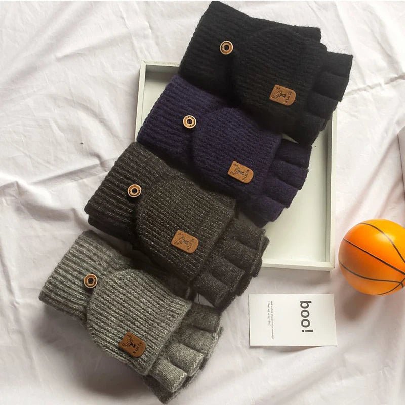 Unisex Halbfingerhandschuhe mit Touchscreen-Funktion für Winteraktivitäten 4