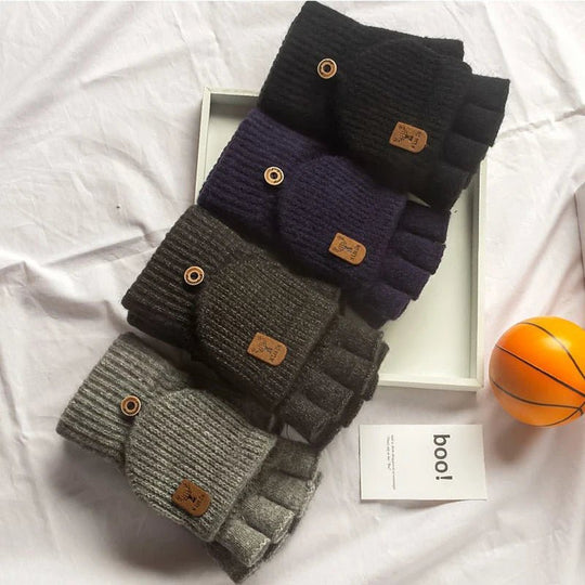 Unisex Halbfingerhandschuhe mit Touchscreen-Funktion für Winteraktivitäten 4