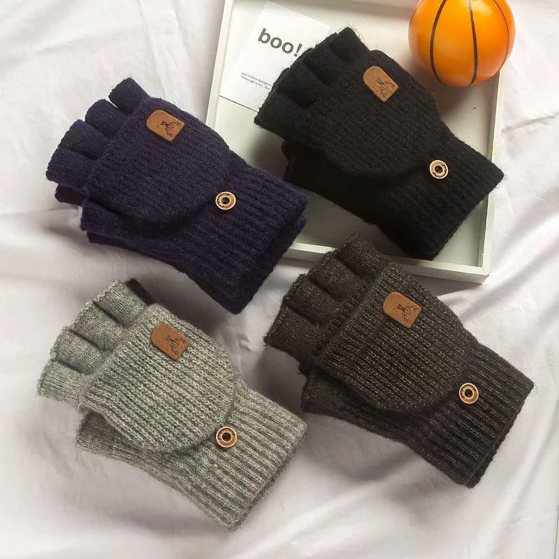 Unisex Halbfingerhandschuhe mit Touchscreen-Funktion für Winteraktivitäten 5
