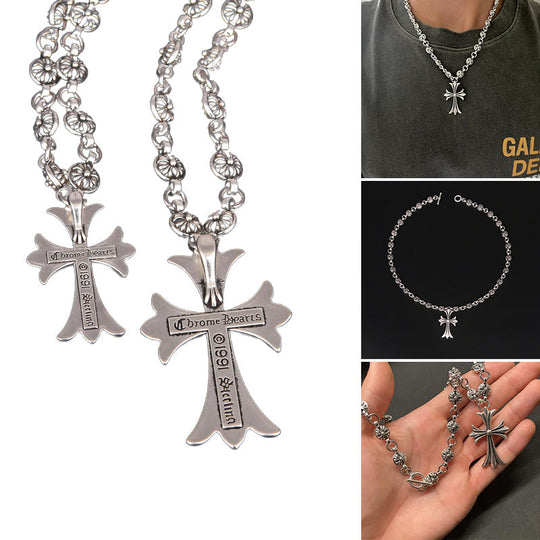 Unisex Halskette Gothic Kreuzanhänger Y2K Stil 5