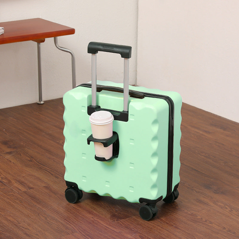 Unisex Hartschalenkoffer Kompakt mit Getränkehalter für Handgepäck Reisen 5