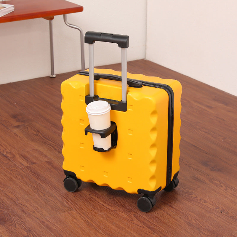 Unisex Hartschalenkoffer Kompakt mit Getränkehalter für Handgepäck Reisen 7