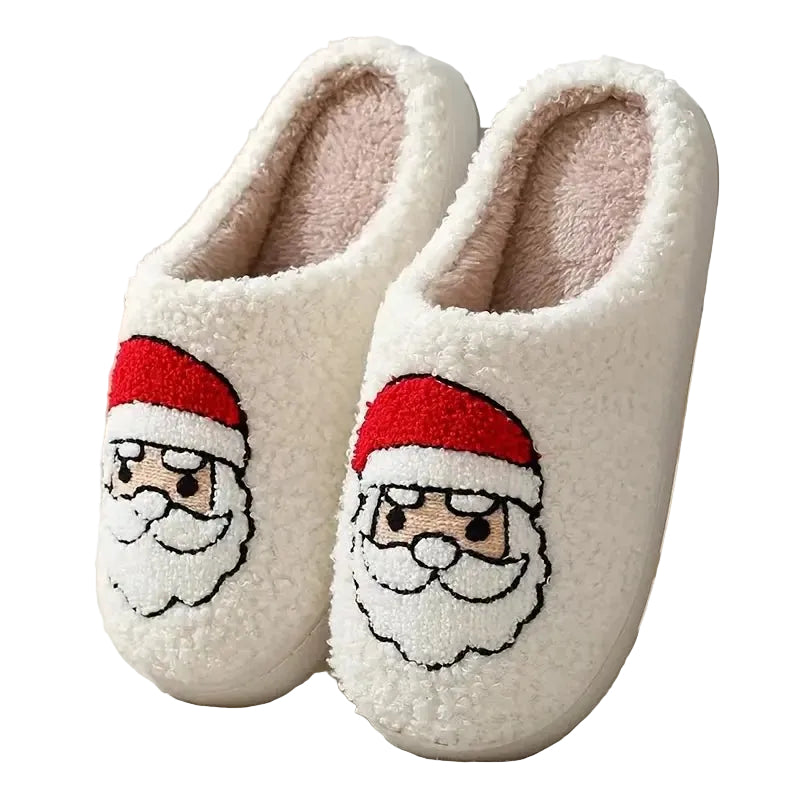Unisex Hausschuhe mit Festlichem Hirschmotiv für den Winter 1