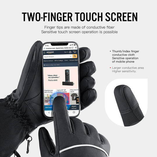 Unisex Heizhandschuhe mit Touchscreen-Funktion und Verstellbarer Wärme für Winteraktivitäten 6