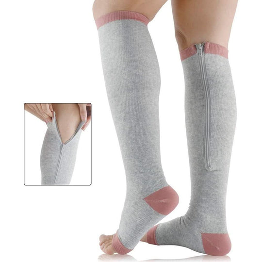 Unisex Kompressionsstrümpfe mit Reißverschluss 8