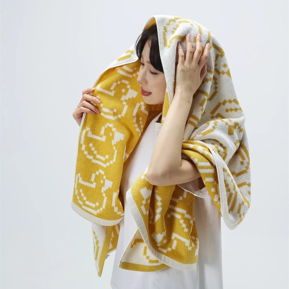 Unisex Kuscheldecke mit Jacquard-Teddymuster und extraweichem Fleece 3